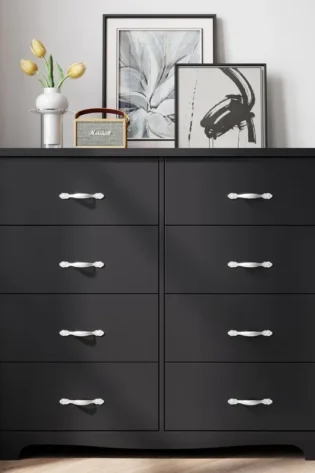 Kaiser 8 - Drawer Dresser Black
