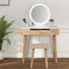 Rowell Vanity Table With Mirror