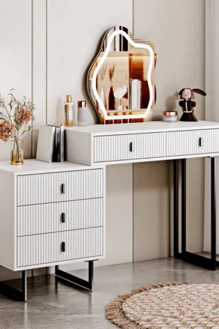 Carner White Vanity Table