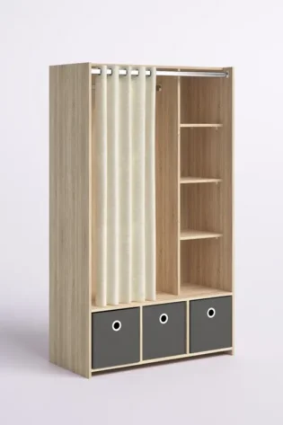 Olias 3 Bin Armoire wardrobe