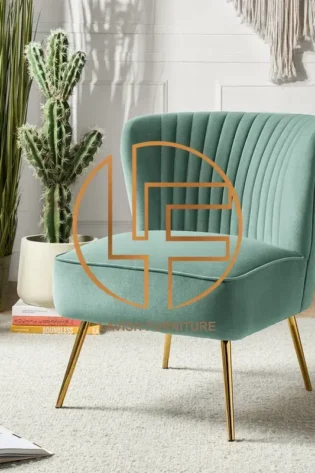 Accent Chair with Metal Legs