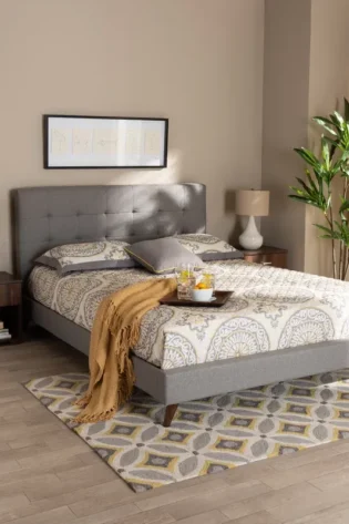 Button Tufted Platform 3 Piece Bedroom Set