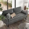 Brumback Velvet Fabric Sofa