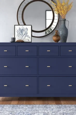 Kowalsky 8-Drawer Dresser Blue