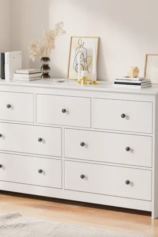 Marizela Wide Chest of 7-Drawer Dresser