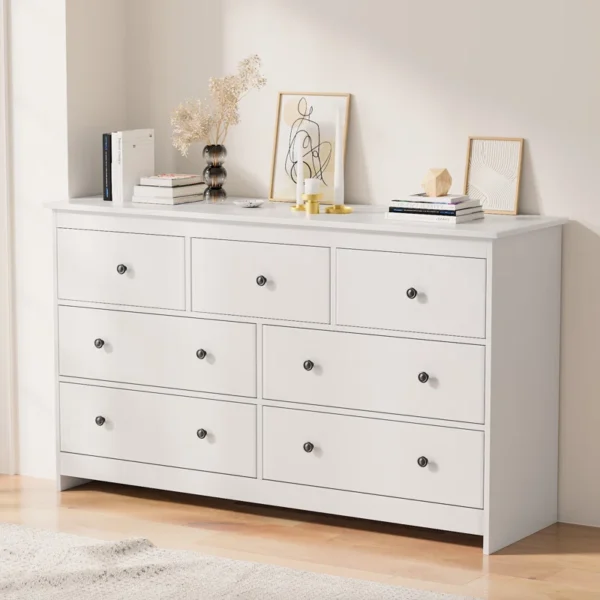 Marizela Wide Chest of 7-Drawer Dresser