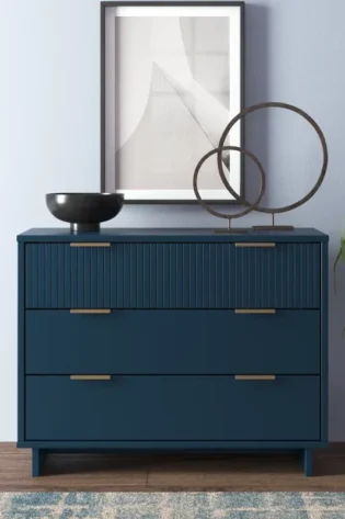 Azur 3-Drawer Dresser Blue