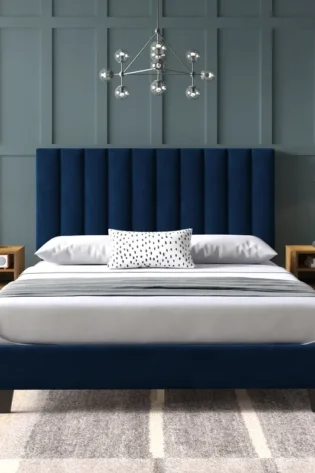 Upholstered Platform 3 Piece Bedroom Set