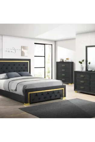 Giovanna Upholstered Tufted Panel Bed Set