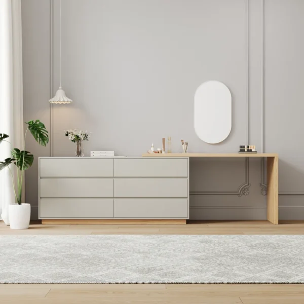 Latitude Run Dressing Table With Drawers