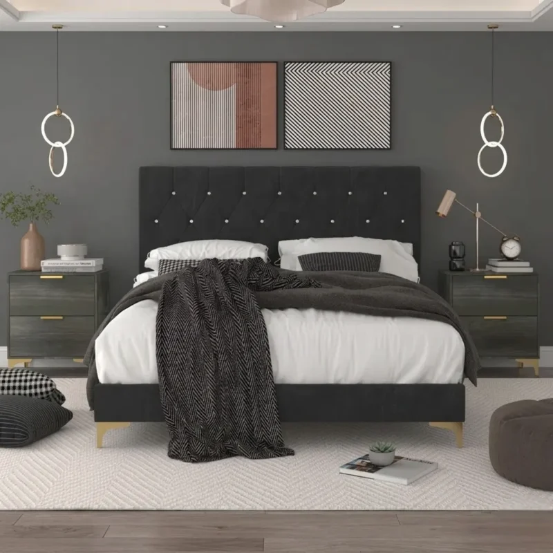 Ossabaw Upholstered 3 Piece Bedroom Set