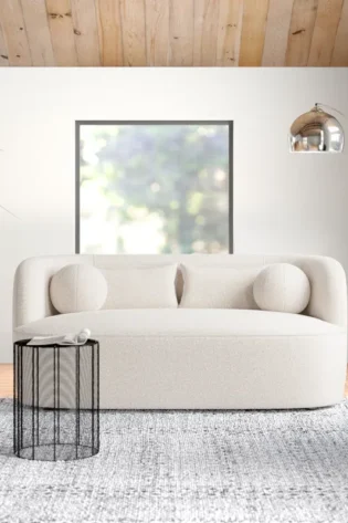 Modern Upholstered Loveseat