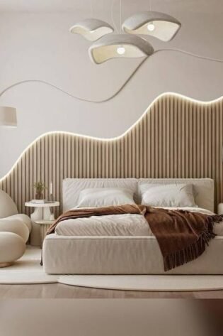 LED Wall Panel & Full Luxury Bedroom Set