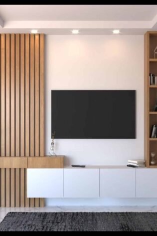 UrbanEdge White Wall-Mount TV Cabinet