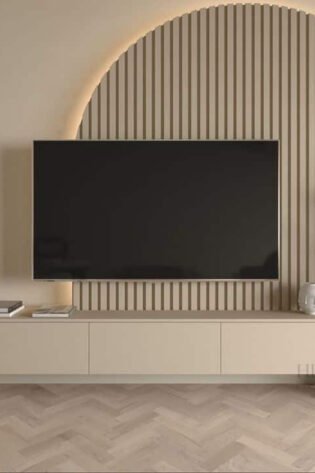 Lusso Modern Wall TV Console