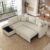 Ivoria Luxe L-Shape Sofa Bed with Storage