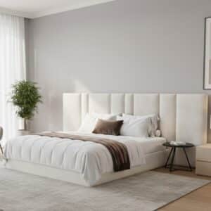 Lavish Serene Crest High-Headboard Upholstered Bed