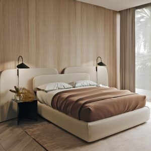 Seravon Layered Luxe High Headboard Bed