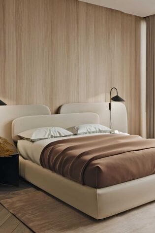 Seravon Layered Luxe High Headboard Bed