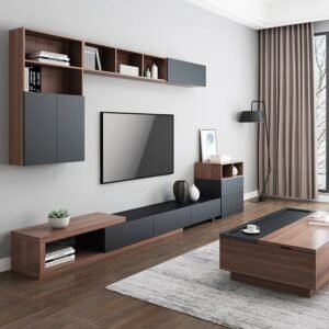 Bilyo Modular Entertainment TV Unit with Shelves