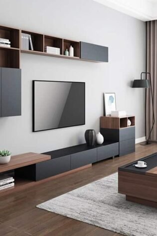 Bilyo Modular Entertainment TV Unit with Shelves