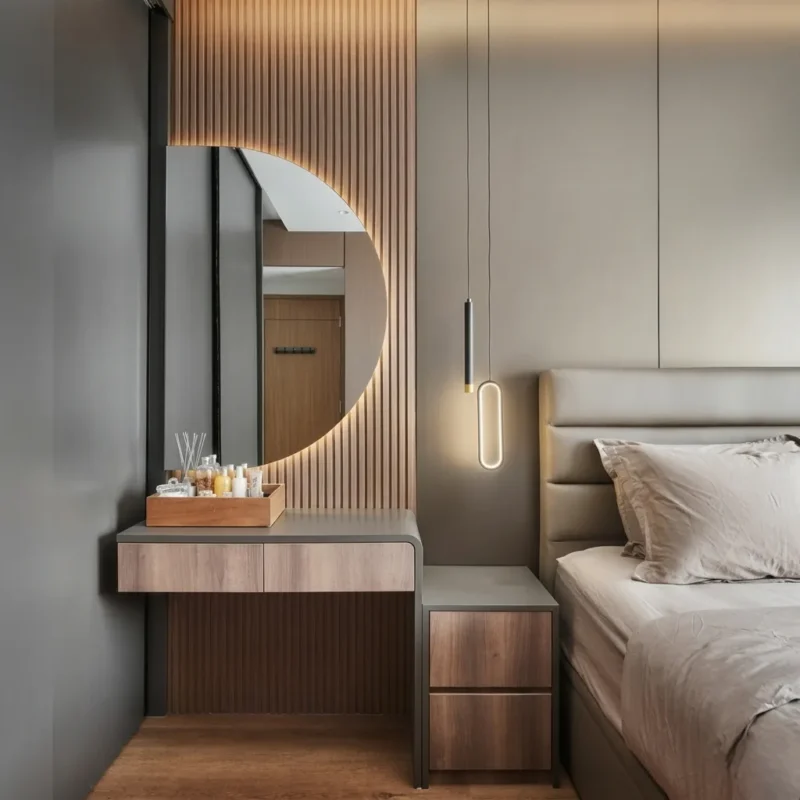 Alviyo ArcGlow Vanity Dresser with Cladding