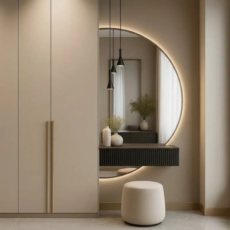 Arcio Floating Vanity Console with Mirror
