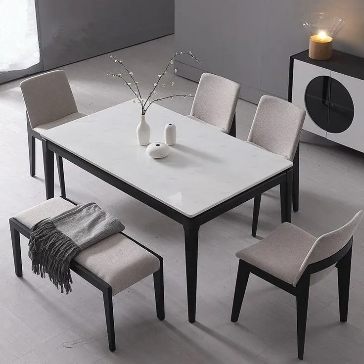 6 Seater Dining Table with Bench