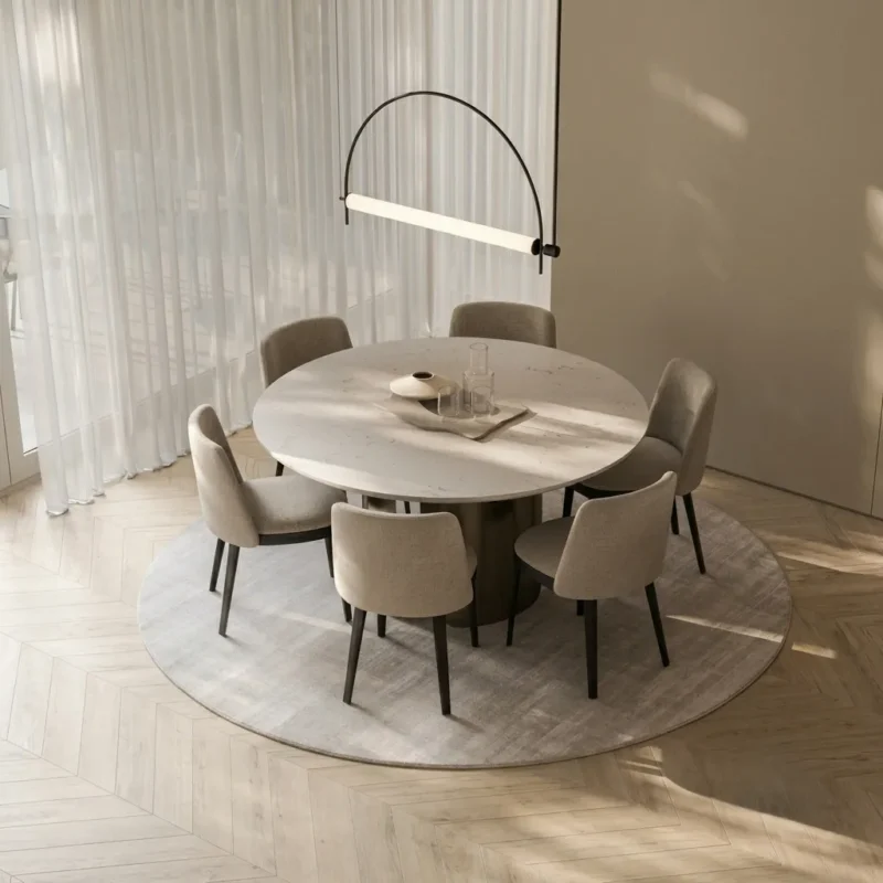 6 Seater Round Dining Table