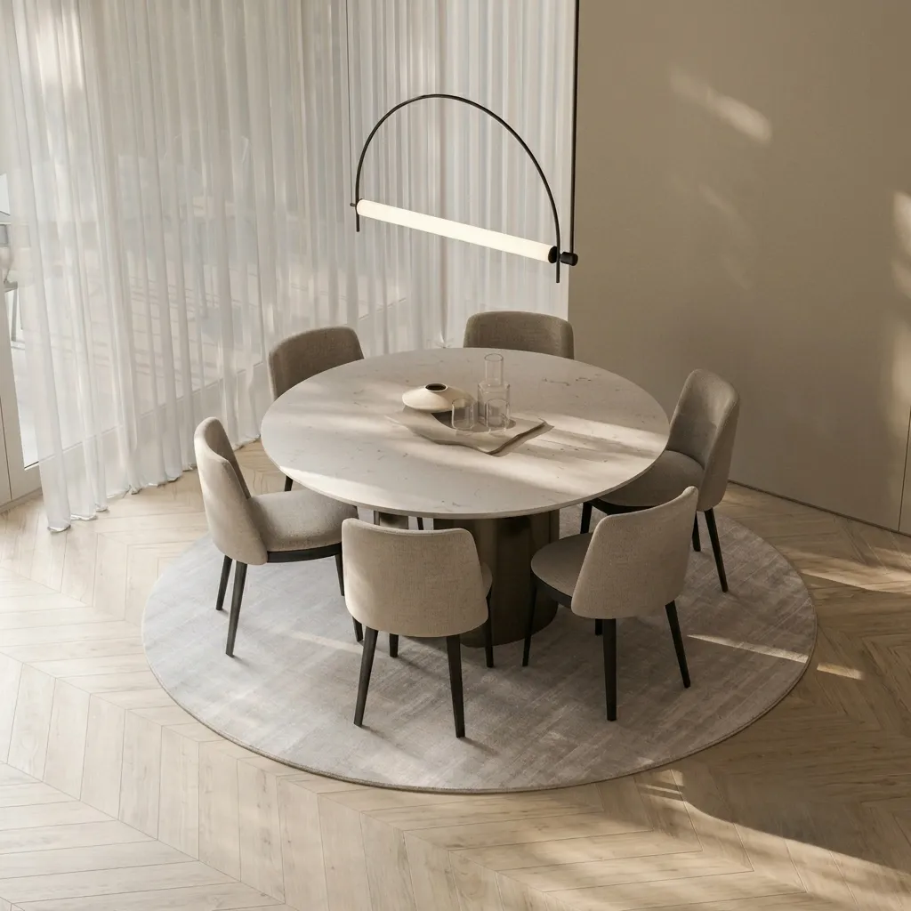 6 Seater Round Dining Table