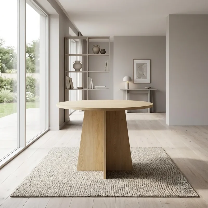 Aalsy Round Pedestal Dining Table