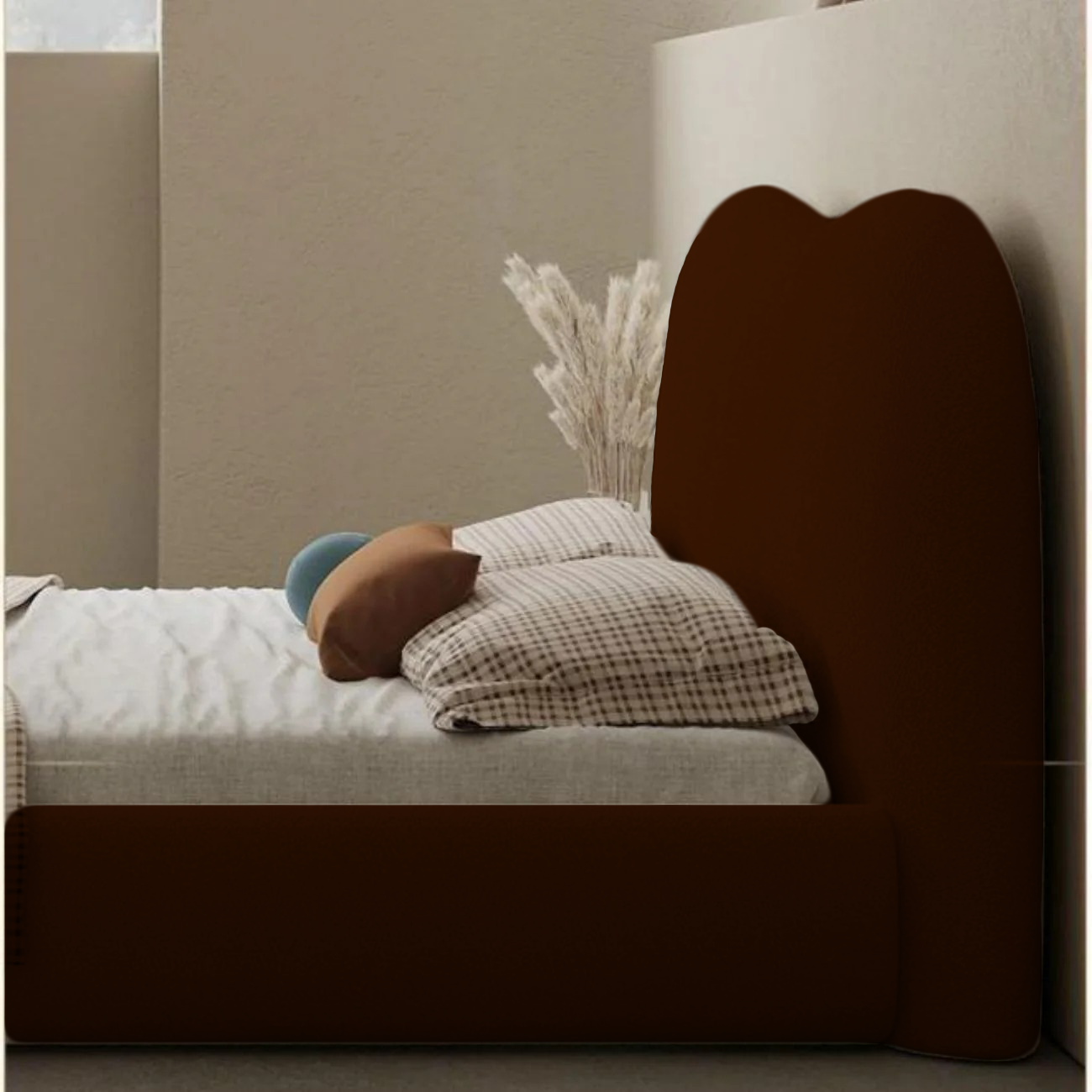 Bed with Cushioned Headboard - Image 5