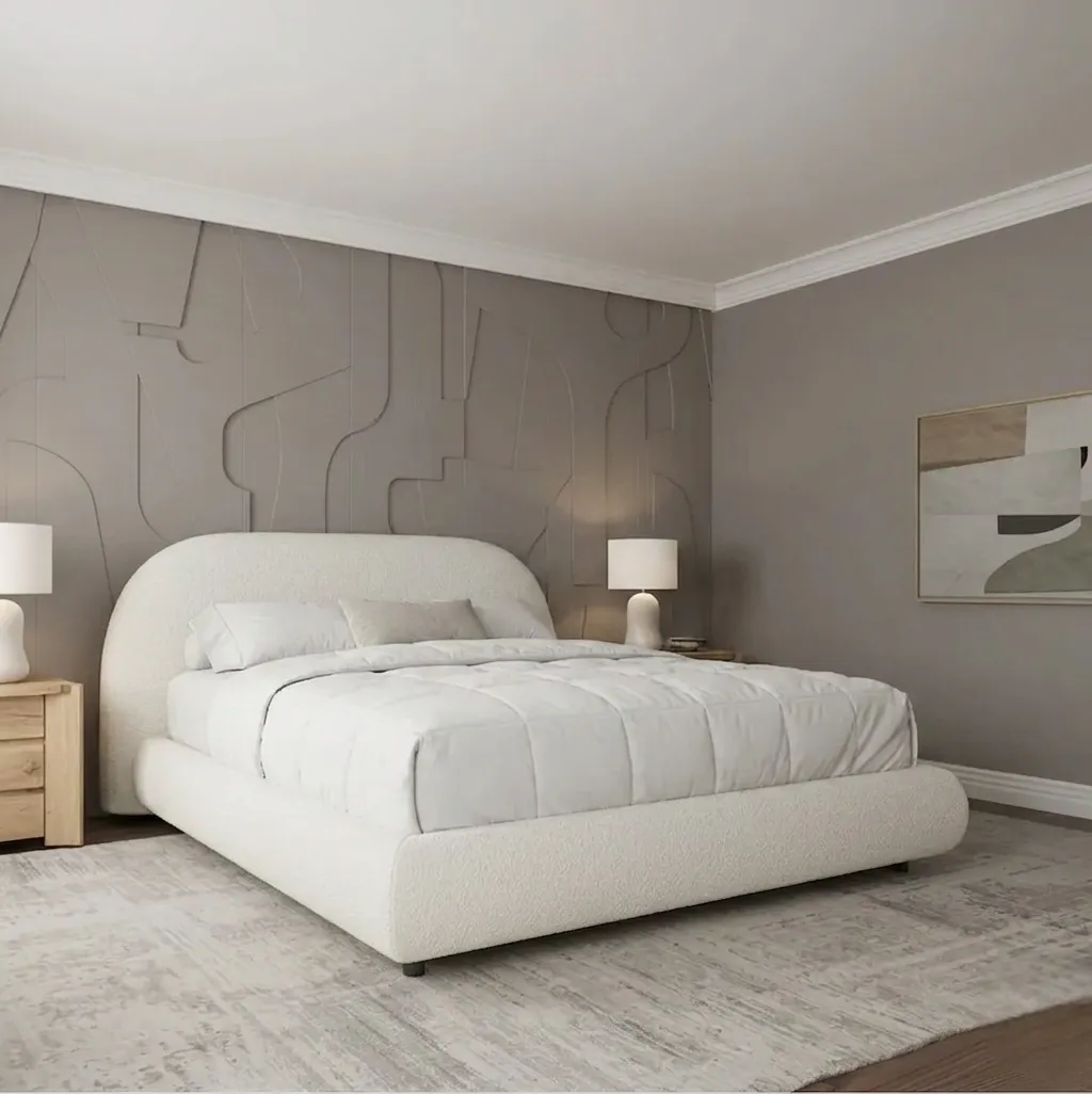 Alvina Bouclé Hydraulic Storage Bed - Image 3