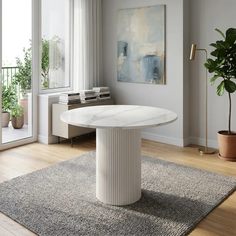 Aamlin Fluted Round Dining Table