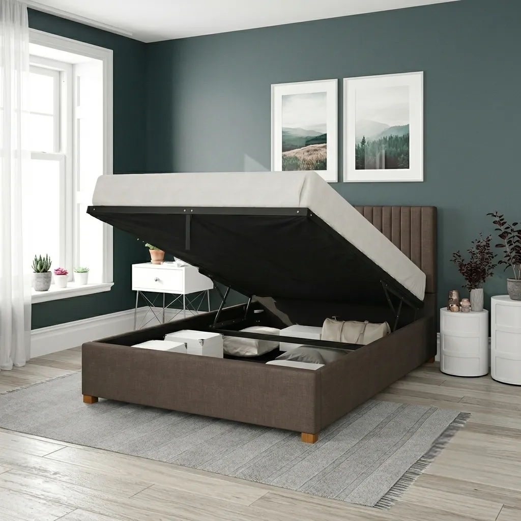 hydraulic storage bed