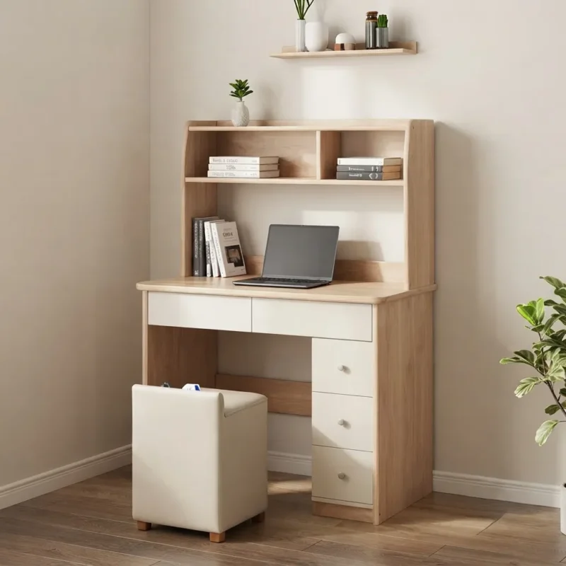 Study Desk with Bookshelves