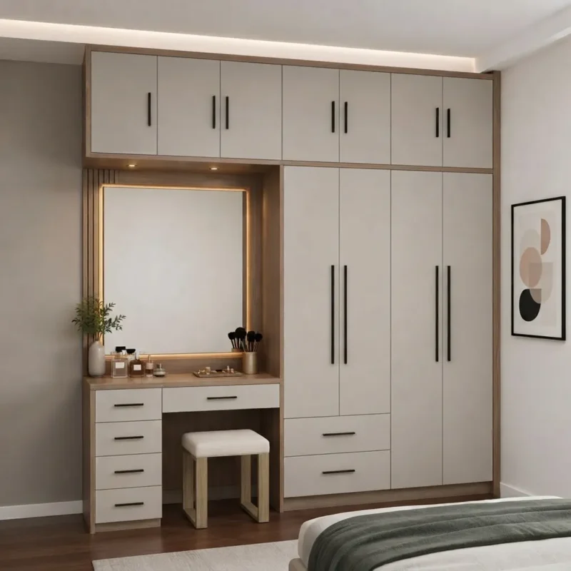 wardrobe with dresser