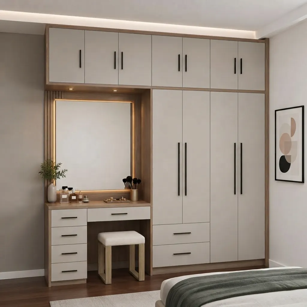 wardrobe with dresser