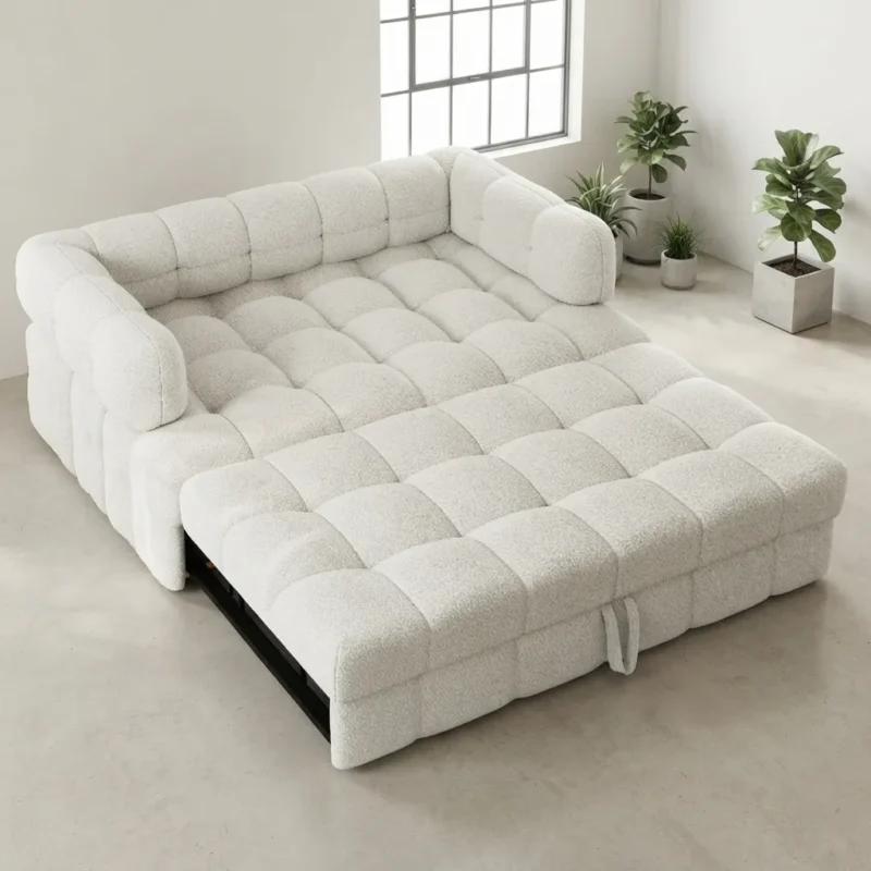 Aaben Boucle Deep padded Sofa bed