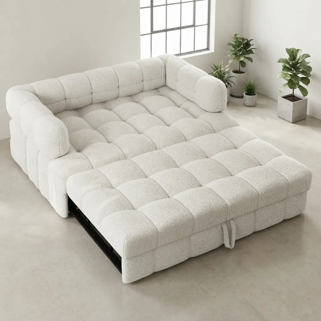 Aaben Boucle Deep padded Sofa bed