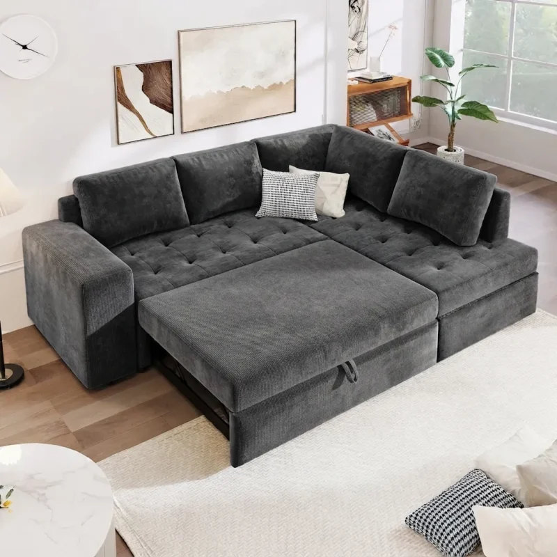 Aadize Deep Seat Corner Sofa Bed