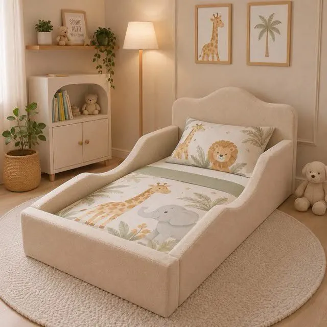 Aarwa Kids Wavy Panel Bed