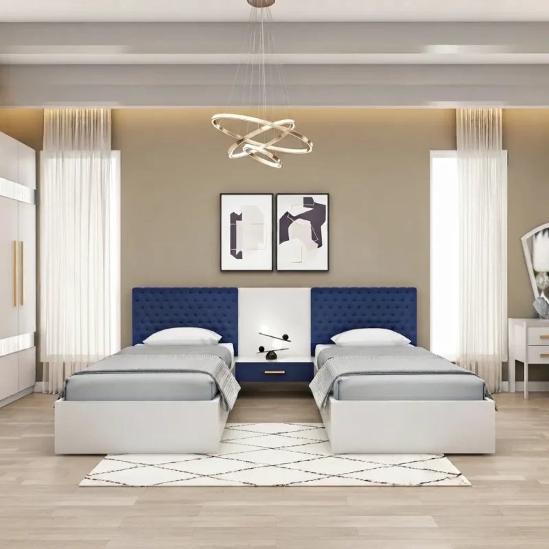 Elana Tufted Headboard Duo Bed