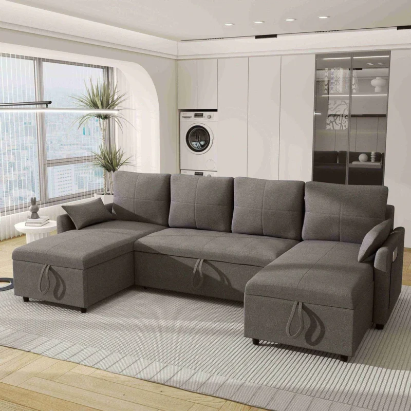 U shape sofa bed