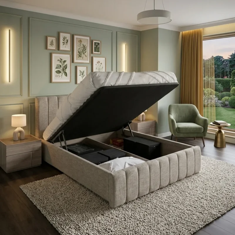 Aavez Soft-Padded Hydraulic Bed